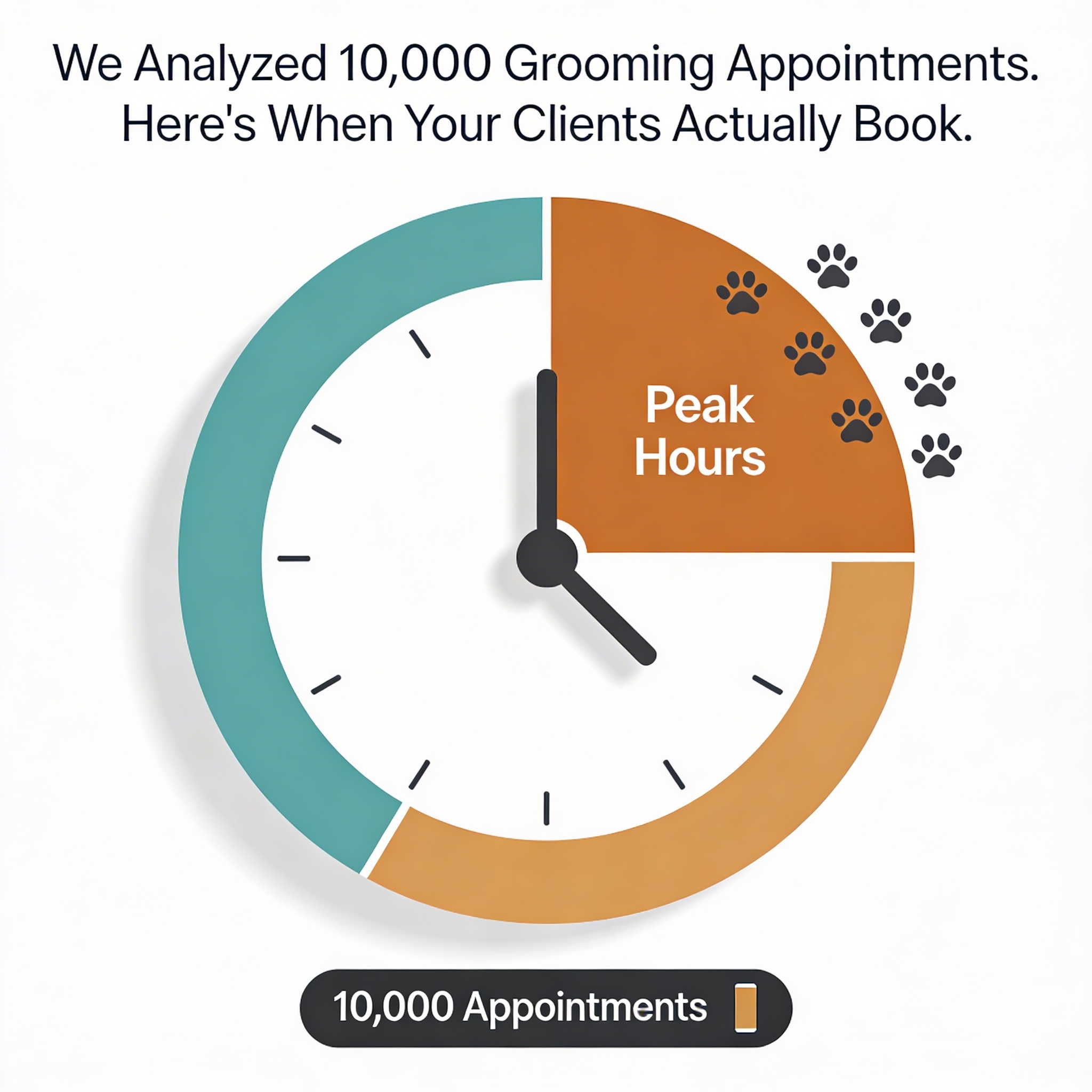 We Analyzed 10,000 Grooming Appointments. Here's When Your Clients Actually Book